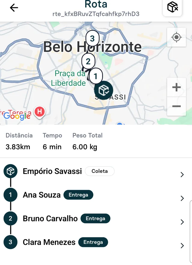 App do motorista